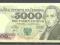 BANKNOT  5000 ZŁ 1982 r SERIA CD . BARDZO ŁADNY.