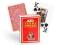 MODIANO Karty do gry PLASTIK Texas Hold'em RED