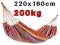 HAMAK DWUOSOBOWY OGRODOWY 220x160CM 200KG  AG233A