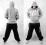 BASSWOOD GREY/ BLACK dres set skate hip-hop usa S