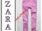 /r-ch/ ZARA wrzosowe NOWE rurki skinny 3-4L 104