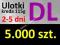 Ulotki DL nakład 5000 szt., kreda 115g, 2-5 dni