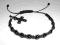 Różaniec - Bransoletka, czarne koraliki