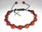 Różaniec - Bransoletka. Agat karneolowy