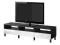 IKEA BESTA Ława TV z szuflad czar-brąz połys biały
