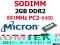 Nowa pamięć RAM 2GB DDR2 SODIMM 800MHz Micron FV