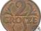 II RP, 2 grosze, 1937, st. 2+/1-
