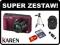 Aparat Panasonic DMC-TZ55 czerwony + Zestaw