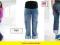 P1338spodnie JEANSY rybaczki BOJÓWKI CIĄŻOWE 36/38