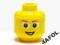 4AFOL LEGO Yellow Minifig Head Glasses 3626bpb331