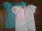 H&amp;M DWIE SLICZNE BLUZECZKI/TOPY BIEL TURKUS!!