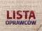 LISTA OPRAWCÓW NOWOŚĆ W-WA 5M