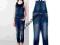 PULL&amp;BEAR nowe ogrodniczki denim jeans M/38