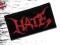 [hurra2] HATE - Logo (red) (naszywka)