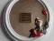 Lustro z ramą ręcznie malowaną
