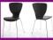 FUTURI krzesła krzesło CZARNE eko skóra chrom NOWE