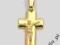 ZŁOTY KRZYŻYK PREZENT BIERZMOWANIE KOMUNIA ŚLUB