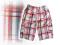 SPODENKI BAWEŁNIANE W KRATĘ ROZMIAR 140/146