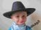 kapelusz dziecięcy grafit kowbojski kowboj 3-6 LAT