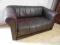BRĄZOWA SKÓRA SOFA ROZKŁADANA Z FUNKCJĄ SPANIA 10