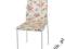 K 169 KRZESŁO BEŻOWY KWIATY KUCHNIA JADALNIA STÓŁ