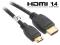 LK8 CZARNY KABEL HDMI v1.4 / mini HDMI M-M A/C F-V