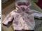sweter NEXT jasno różowy 3m+ 56-62cm kaptur