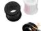 Piercing sylikonowy tunel 12mm czarny lub biały