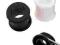 Piercing sylikonowy tunel 18mm czarny lub biały