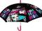 parasol parasolka Monster High dla dziecka czarny