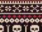 Opaska chusta wielofunkcyjna 4 FUN Skull red