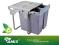 KOSZ SEGREGATOR NA ŚMIECI 600 MM - CLG-609-2 AMIX