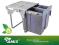 KOSZ SEGREGATOR NA ŚMIECI 600 MM - CLG-609M-3 AMIX