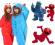 Szlafrok Piżama strój Kigurumi Elmo XL