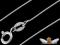 Łańcuszek srebrny linka,żmijka srebro 925,45cm