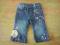 Spodenki RURKI jeans HAFTY APLIKACJE 62 68 0 3 6M