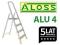 DRABINY drabina aluminiowa domowa ALU 4 stopniowa