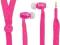 Słuchawki dokanałowe LogiLink HS0026, 1,1m, różowy