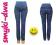 WYPRZEDAŻ  SPODNIE ciążowe jeans NISKI PANEL * XS