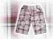 SPODENKI CHŁOPIĘCE W KRATĘ ROZMIAR 146/152