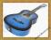 Gitara klasyczna dziecięca 1/4 niebieska M015