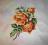 Piękny haft krzyżykowy - róże herbaciane