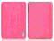 Etui Wood iPad Mini 2 różowy, przód i tył, Etui Wood iPad Mini 2 różowy, przód i tył,