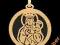 medalik złoty MARYJA na onyksie pr585 GRATISY