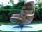 UNIKATOWY FOTEL SKANDYNAWSKI DESIGN VINTAGE  SKÓRA