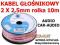 KABEL PRZEWÓD GŁOŚNIKOWY 2x2,5mm rolka 10M AUDIO