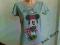 Bluzka T-shirt ONLY z Myszką Minnie szara S/M