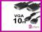 TV1 KABEL D-SUB FULL HD VGA SVGA PRZEDŁUŻACZ 10m