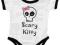 body kr.ręk scary kitty biel/czerń r.86 MamiTati