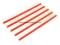 2.54mm 40Pin Male Header (5 Psc) - Red f.VAT Sklep